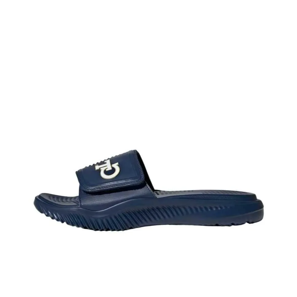 Adidas Alphabounce Slide 2.0 Georgia Tech Team Navy Blue Team Sand Cloud White