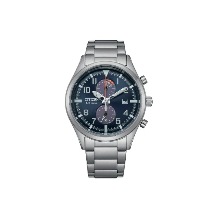 CITIZEN Световой Кварцевый Механизм Мужские Часы Eco Drive Series 43 мм Синий