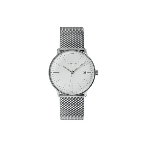 JUNGHANS Автоматический Механический Движение Мужские Часы 38 мм Серебряный