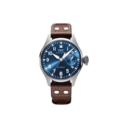 IWC Механический Movement Мужские часы Pilot Collection, 46,2 мм, синие