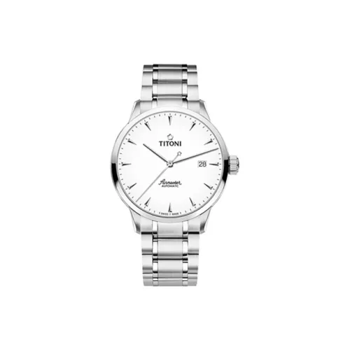 TITONI Автоматический Механический Часы Мужские Movement 40mm*10mm Белый