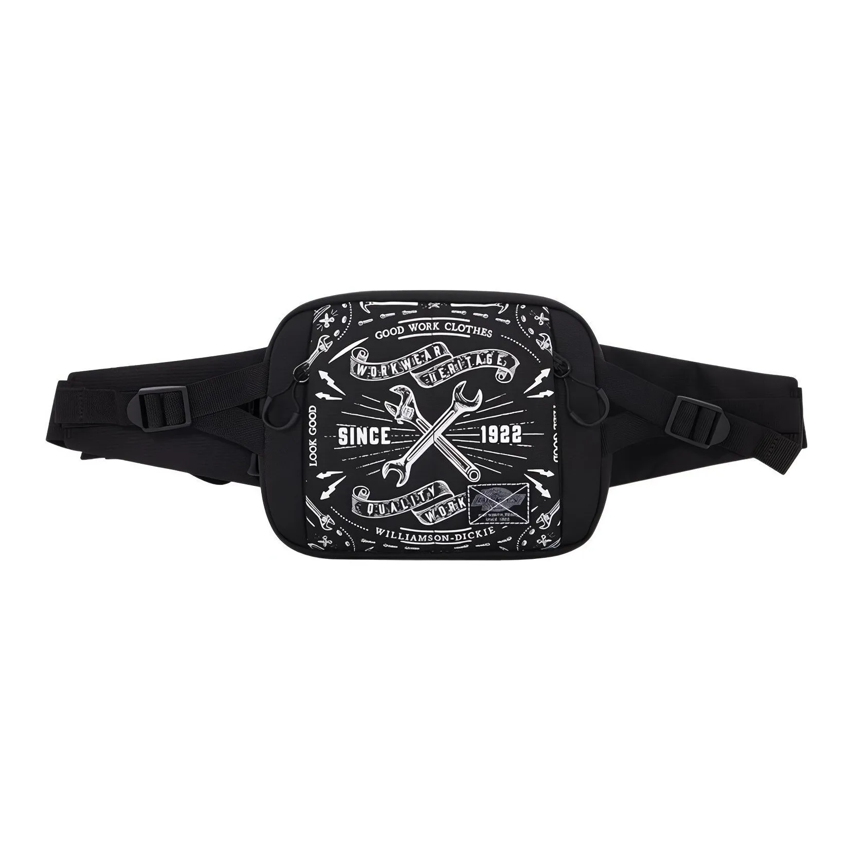 Dickies Полиэстер Обхват талии Сумка Обхват груди Сумка Маленький Унисекс Черный