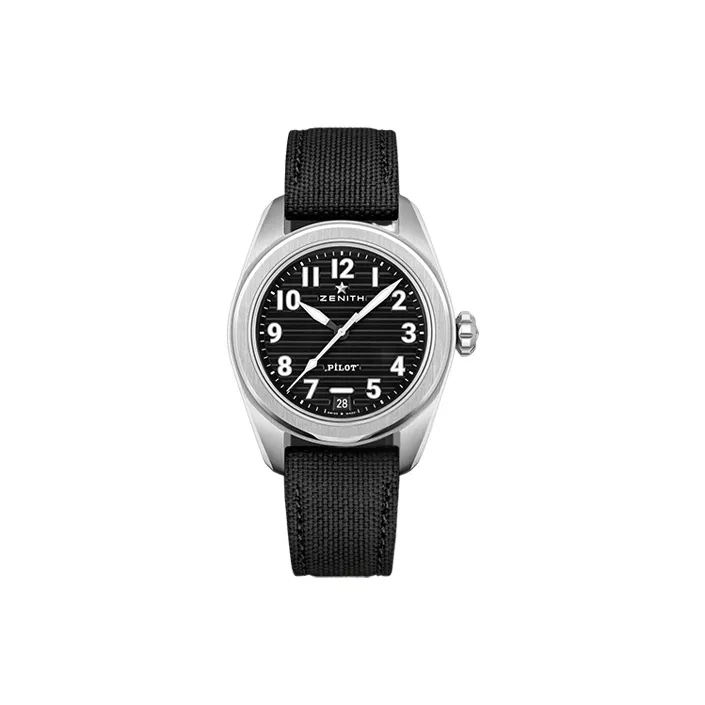 ZENITH Automatic Mechanical Movement Men's Watches Watch 40mm Black Dial Stainless Steel Case
