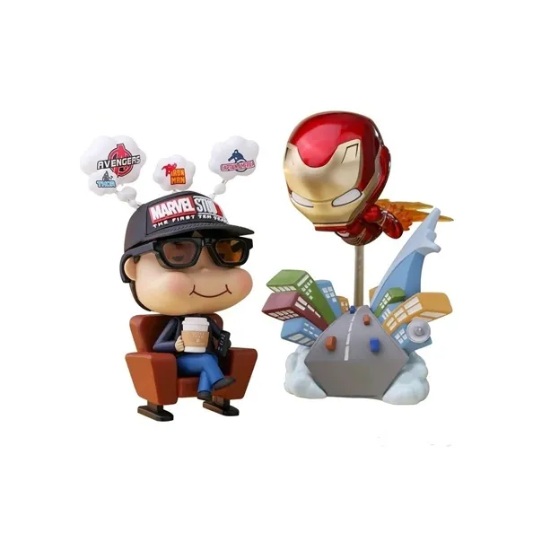 Hot Toys Iron Man Cosb506 Marvel 10 Anniversary Movbi Wa Mark50 Набор фигурок в стиле Chibi