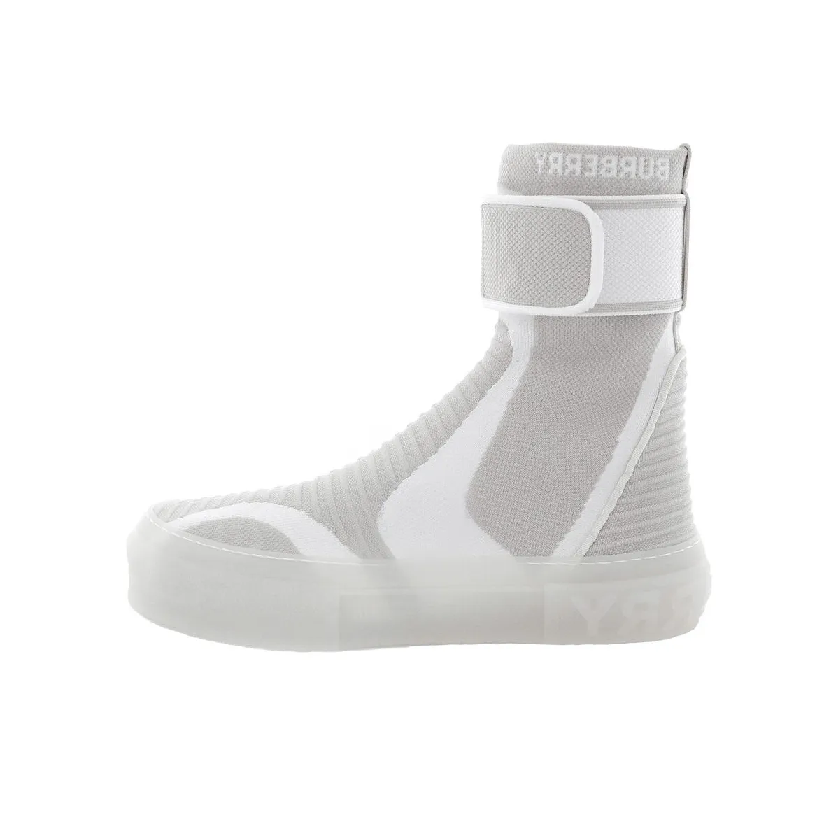 Burberry Vanilla High-Top Skateboard Shoes Women's White