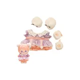 NAYANAYA 인형 옷 + 퍼플 클라우드 쉬머 (포함된 인형 신발)