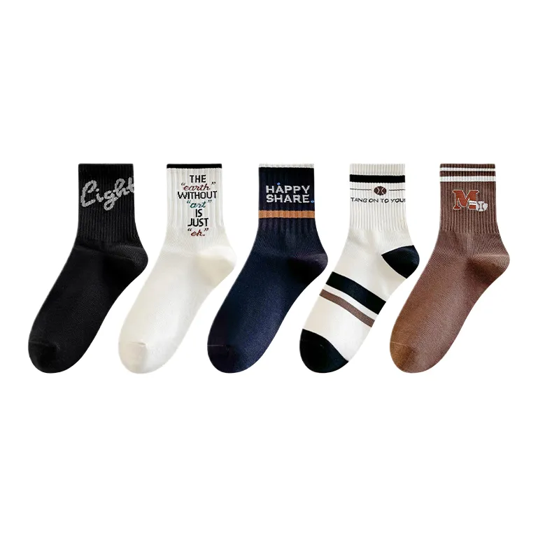 Носки Lan Miao Crew для мужчин упаковка из 5 пар