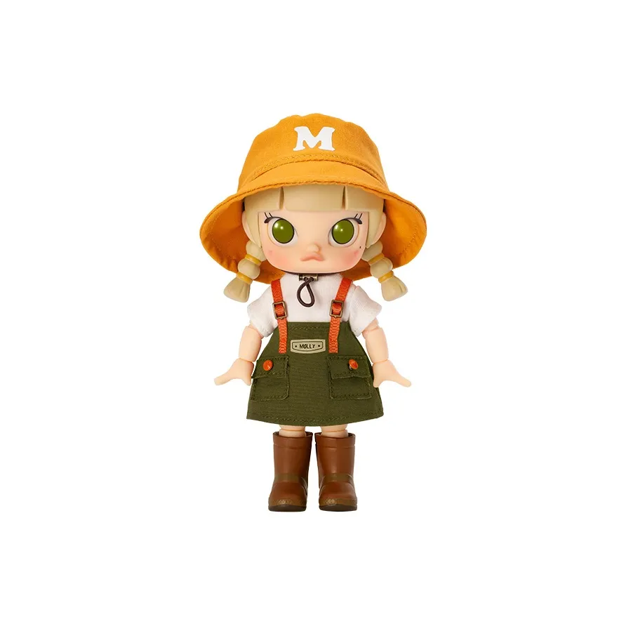 POP MART Коллаборация Edición Молли Кемпинг План IS Flexible Модные Фигурки 13см