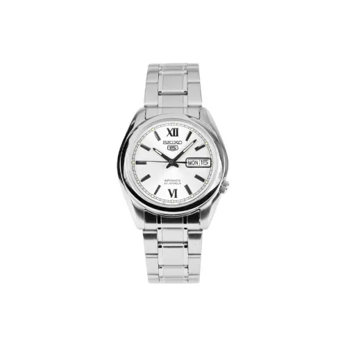 SEIKO Автоматический Механический Movement Унисекс SEIKO5 Часы 36 мм Белый