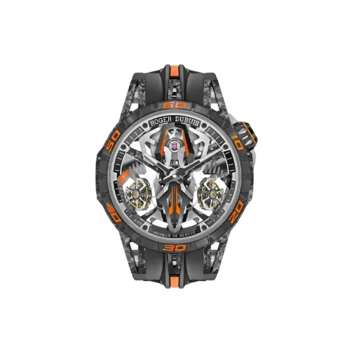 Roger Dubuis Ручной Механический Движение Мужские Kings Racing Series Часы 47 мм С Вырезом
