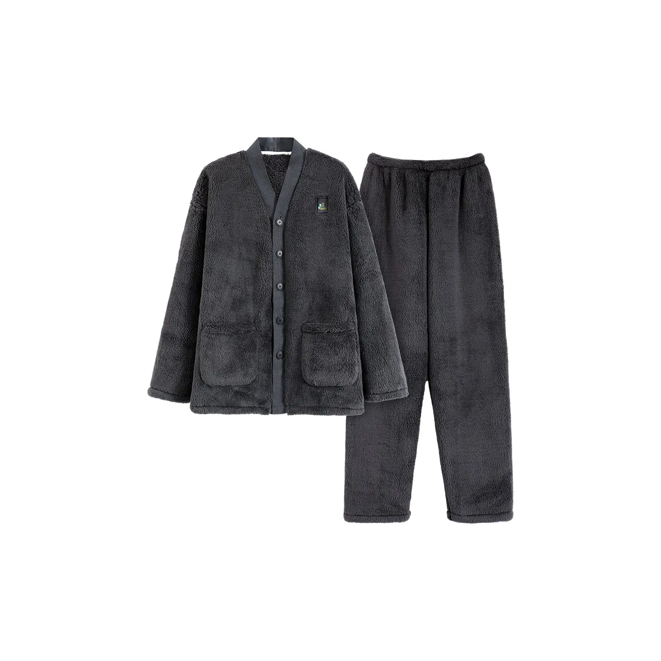 The Story Of The Flower Season Pajama Set Men's Gray