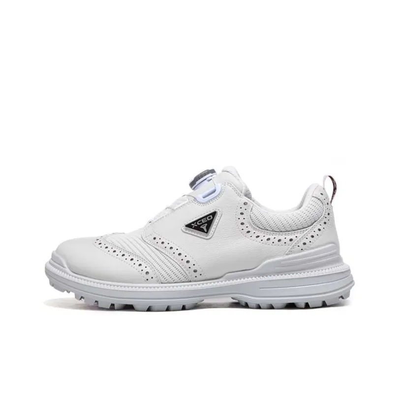Xceo1996 Support Lightweight Rebound Low Top Golf Shoes Unisex White