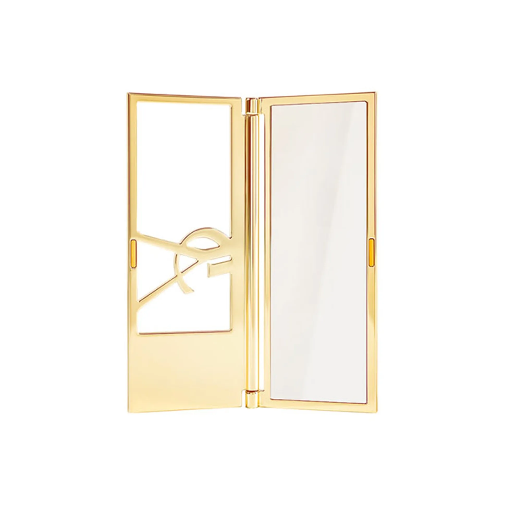 SAINT LAURENT Premium Gold Портативное Зеркало для макияжа Инструмент для макияжа Складное Зеркальце