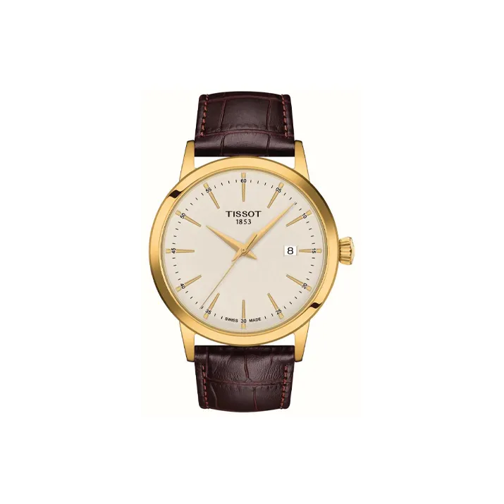 TISSOT Quartz Механизм Мужские Часы серии Mengyuan 42 мм Бежевые