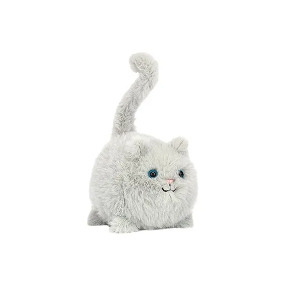 JELLYCAT Cat Collection Серый Котенок Куклы Плюшевая кукла 10 см Высота в сидячем положении