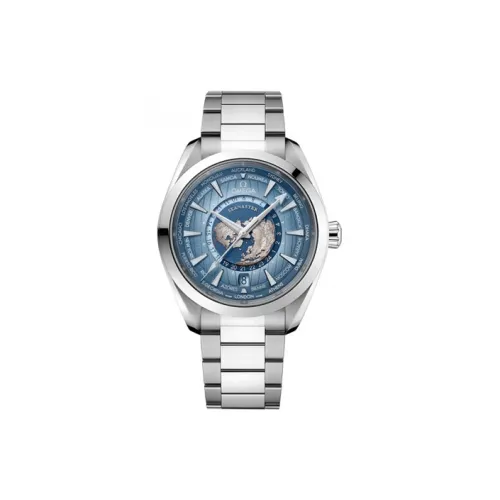OMEGA Автоматический Механический Movement Мужские AQUA TERRA 150 метров Часы 43 мм Синий