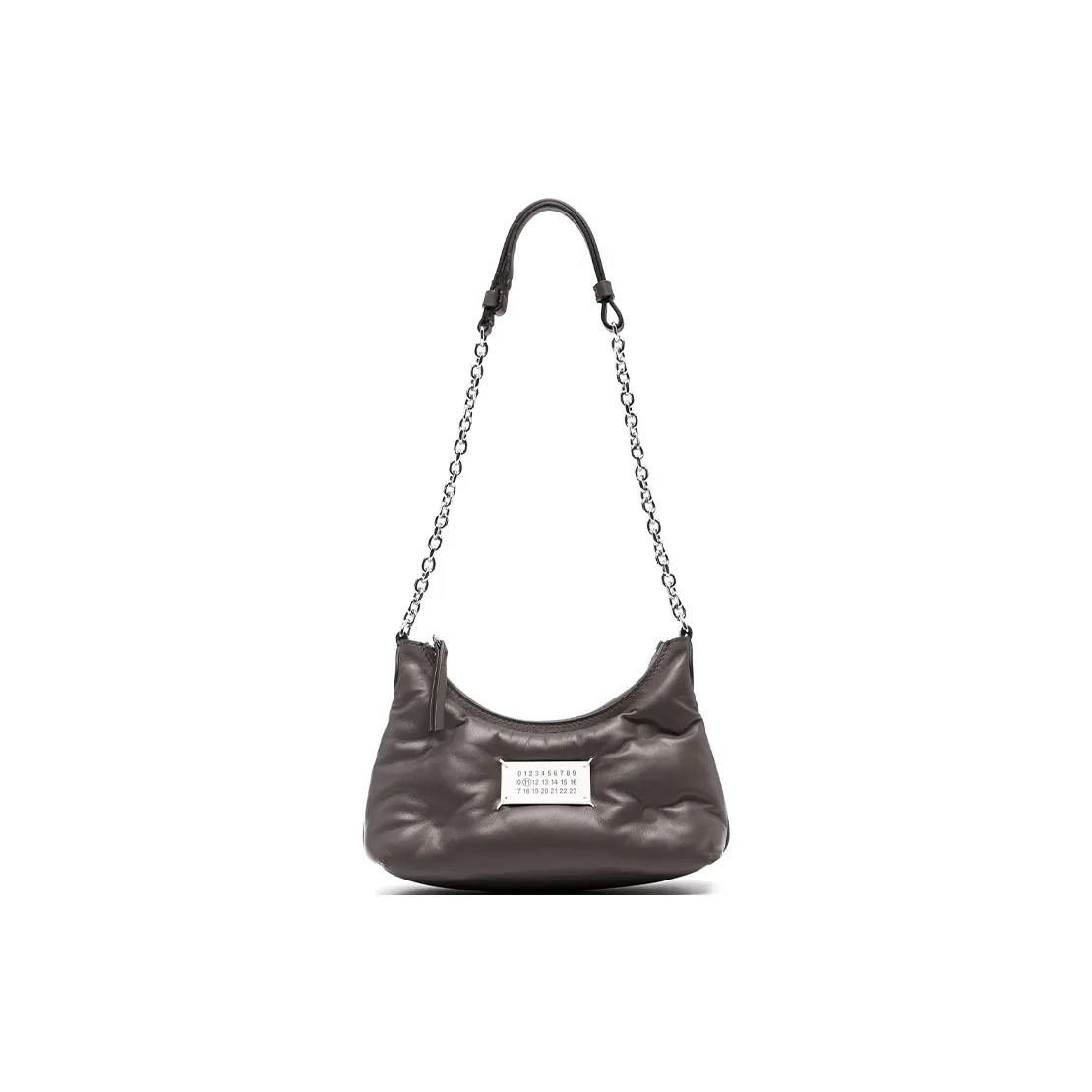 Maison Margiela Glam Slam Calfskin Shoulder Bag Crossbody Bag Extra Mini Women's Dark Gray