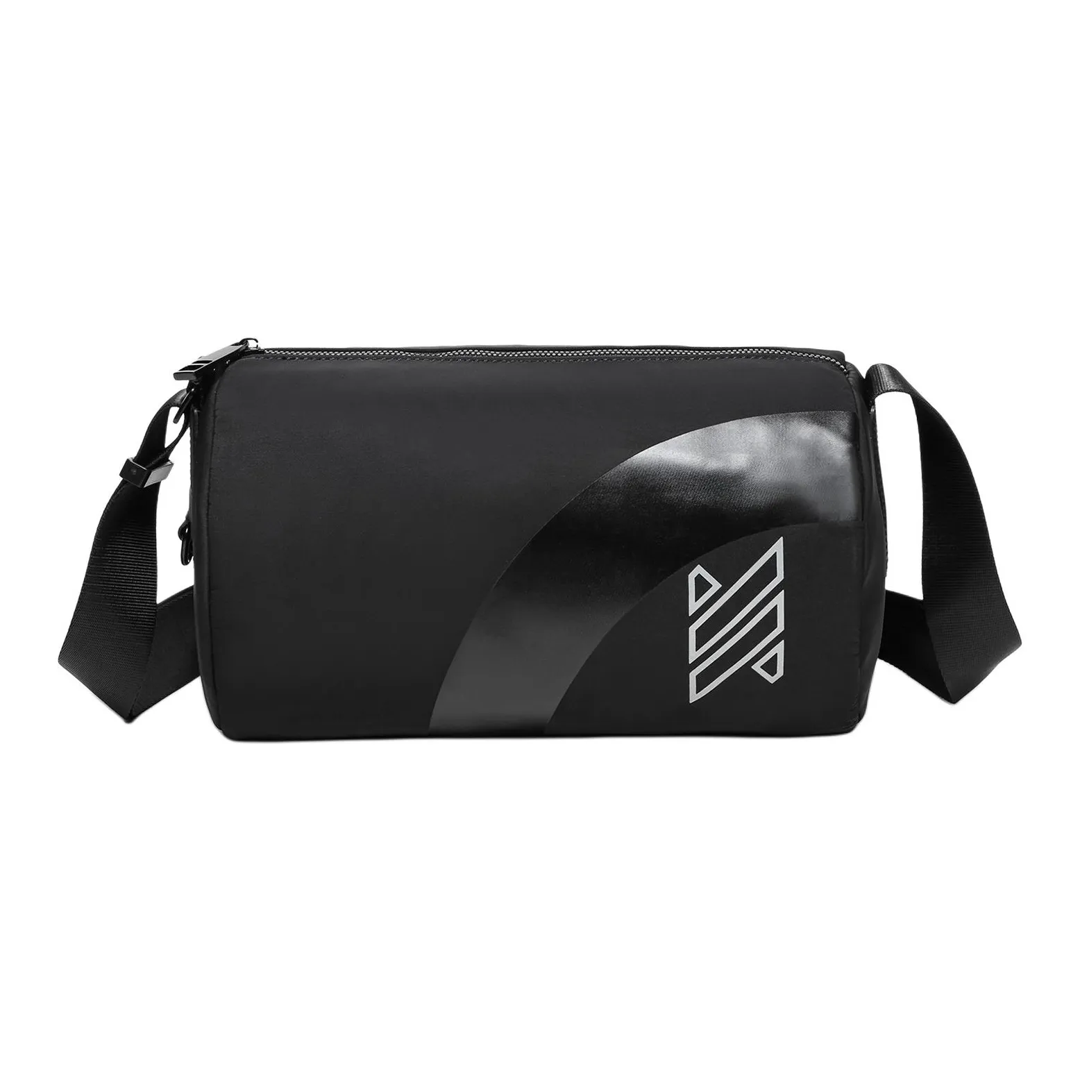 NOMK Oxford Городская Сумка для ноутбука Sling Цилиндрическая Сумка Рюкзак Сумка через плечо Средняя Унисекс Черный