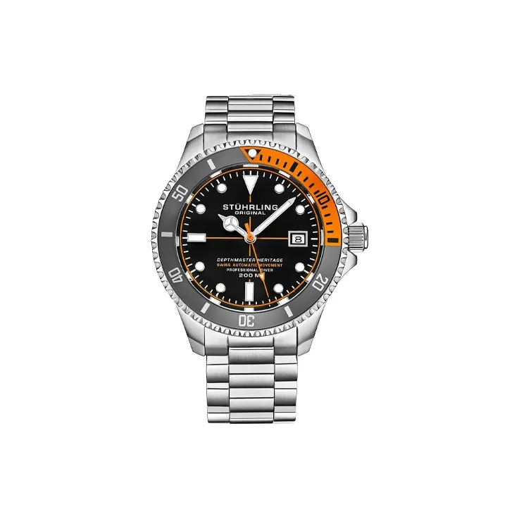 STUHRLING Men's Diver Collection Watch