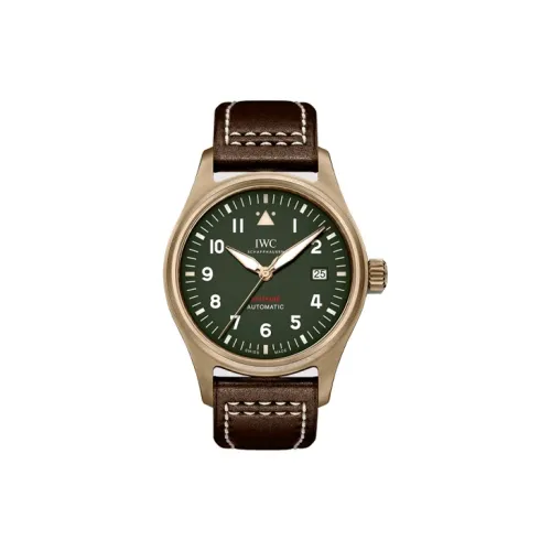 IWC Автоматический Механический Movement Мужские Часы Pilot Collection 39 мм Зеленые