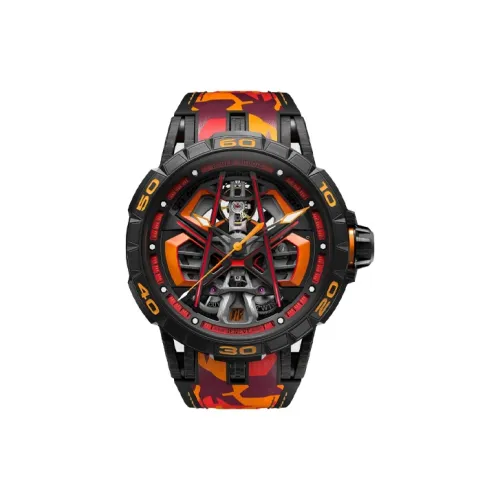 Roger Dubuis Автоматический Механический Movement Мужские Kings Racing Series Часы 45 мм с вырезом