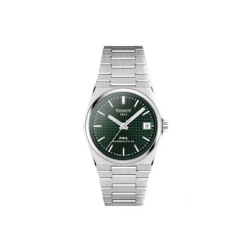 Tissot Автоматический Механический Movement Унисекс PRX Super Player Series Часы 35 мм Зеленые