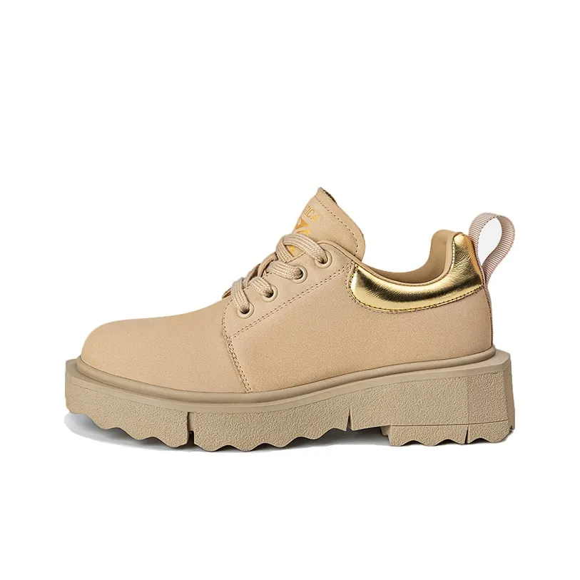 NAUTICA Slip Resistant, Abrasion Resistant, Lightweight, Height Increasing Low Top Casual Shoes Women's Apricot
