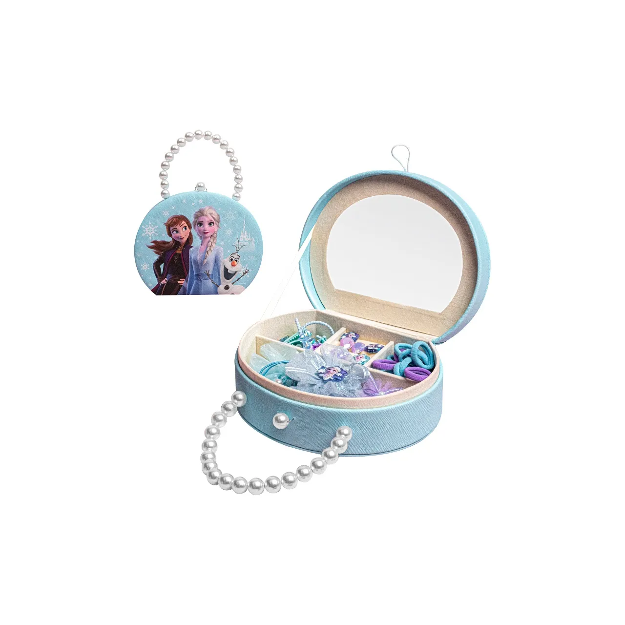 Коллекция Disney Frozen Заколка для волос Эльза Принцесса Кольцо Шкатулка для украшений Игрушки для детей