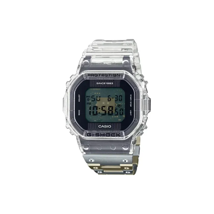 CASIO SQUAD Series G SHOCK Collection 40 Anniversary CLEAR REMIX Кварцовый механизм