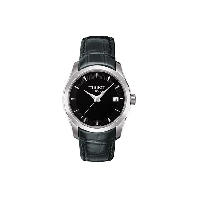 TISSOT Kutu Collection Кварцевый механизм Женские часы Черный циферблат T035,210.16,051.00