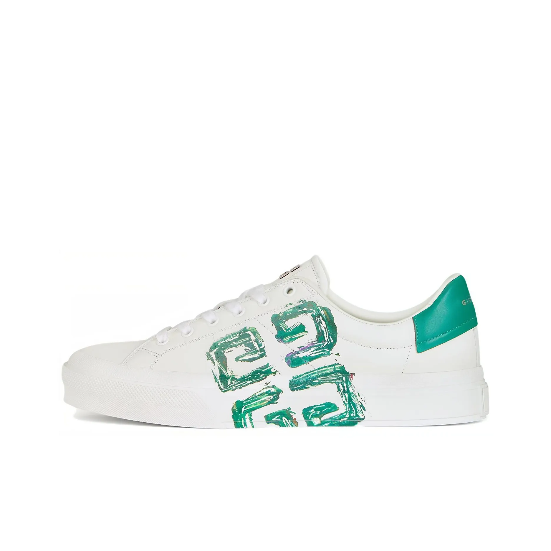 Givenchy Low Top Stylish Skateboarding Shoes Men's White Green