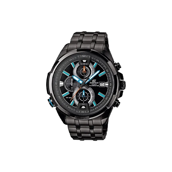 CASIO Кварцевый механизм Мужские часы EDIFICE 48 мм Черные