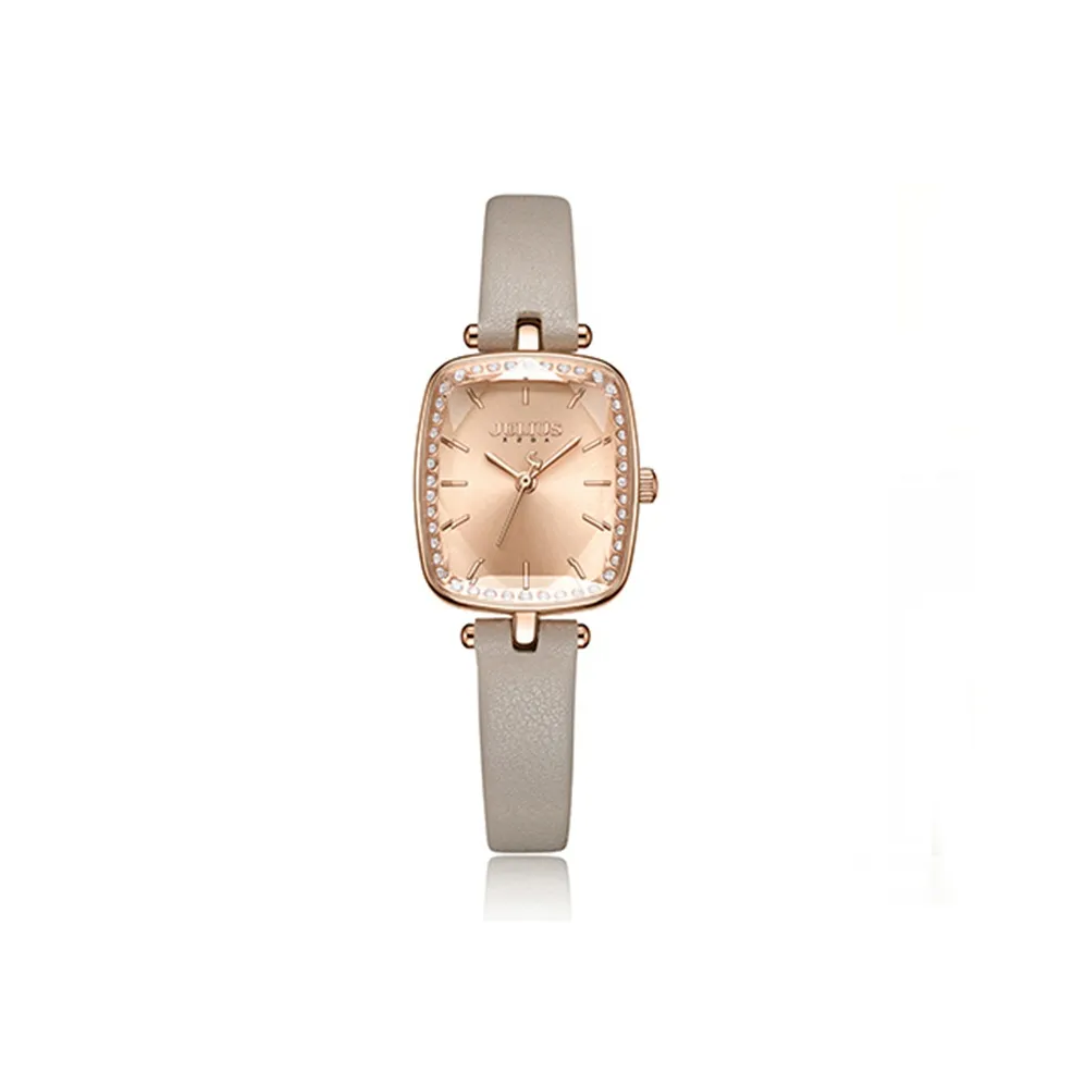 JULIUS JL Minimalist Luxury Elegant Sparkling Циркон Квадратный Маленький Квадратный Часы Кварцевый Механизм