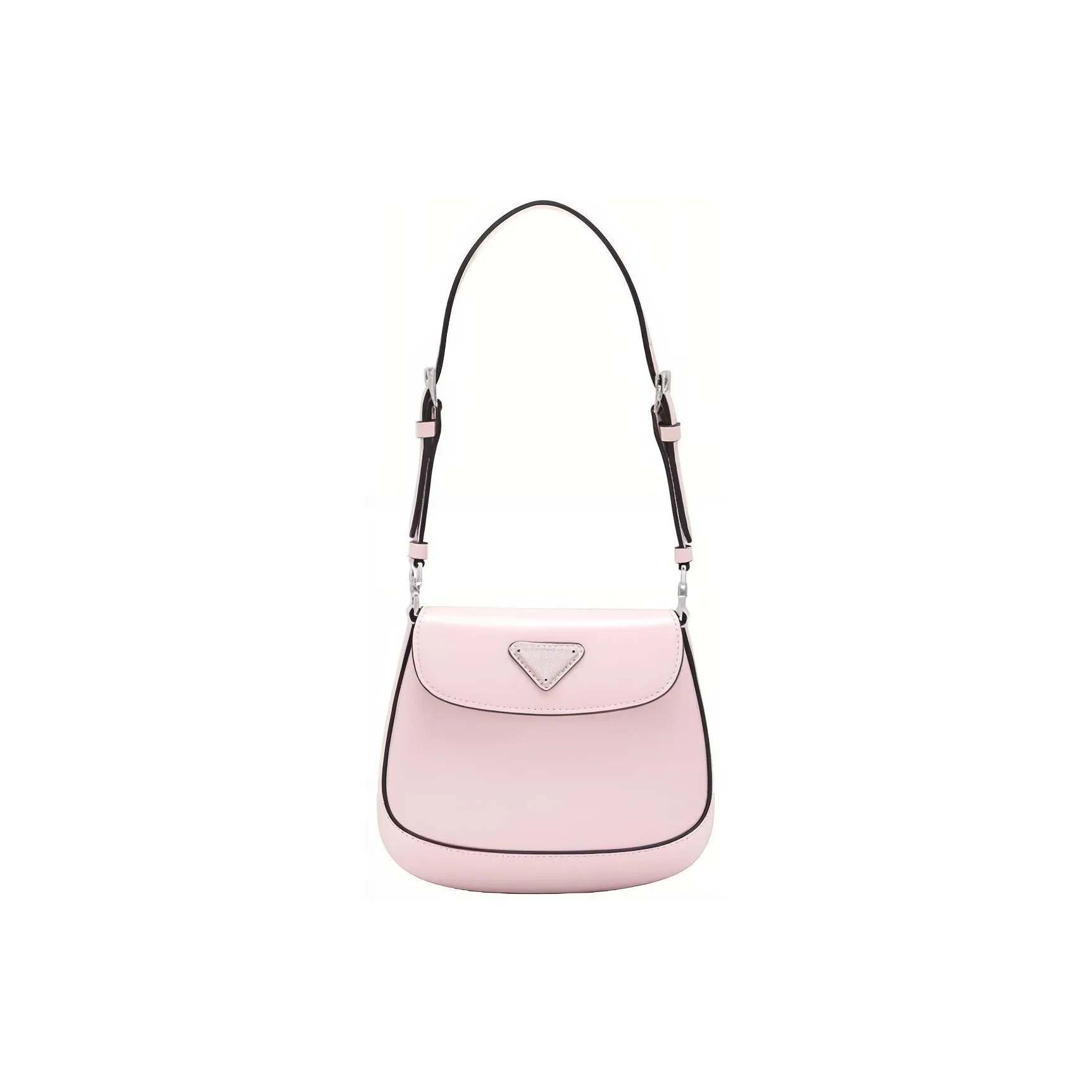 PRADA Cleo Leather Shoulder Bag Crossbody Bag Handbag Women's Pink