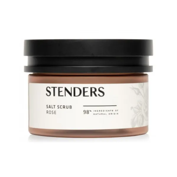 STENDERS Розовый Матовый SALT 300г Увлажняющий Отшелушивающий и Гидратирующий