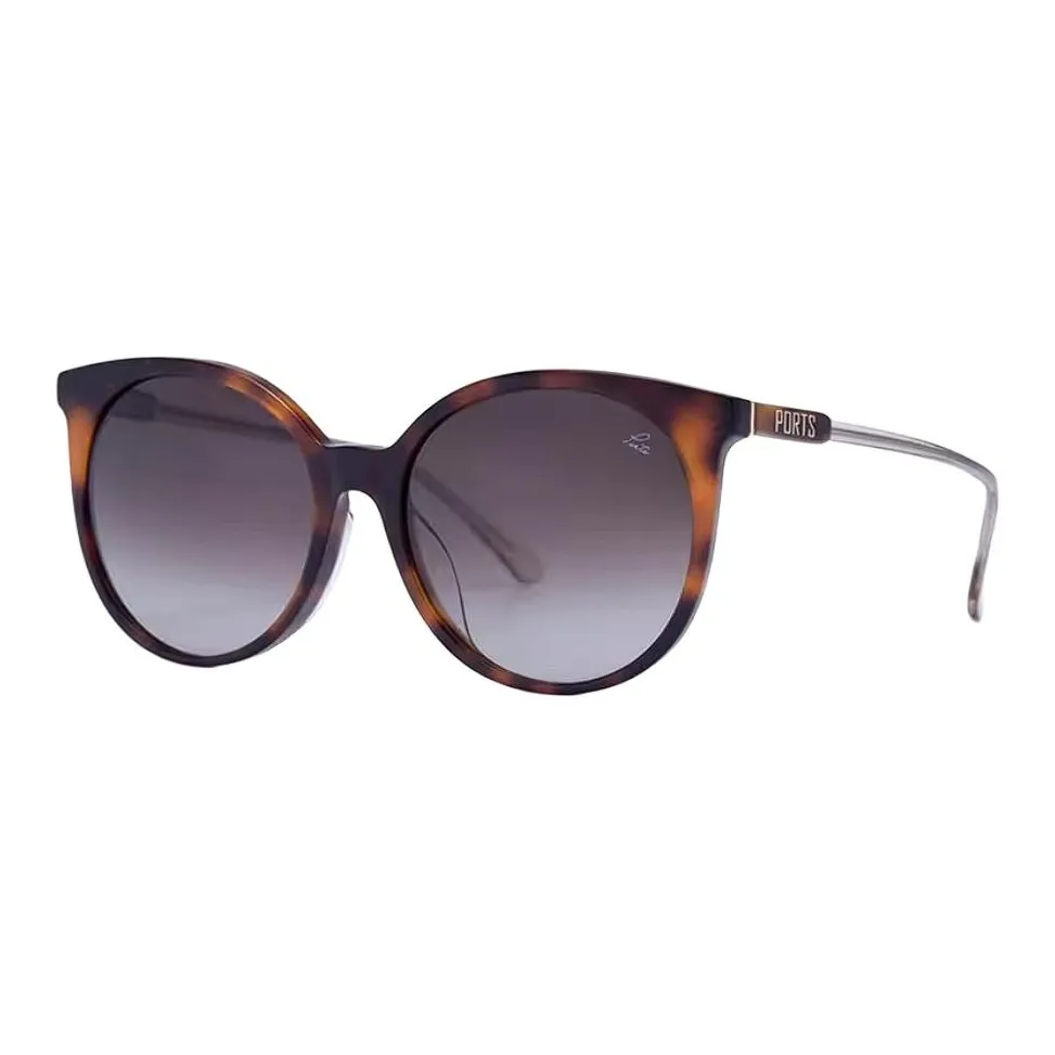 PORTS OVAL SUNGLASSES Женские Черепаховый