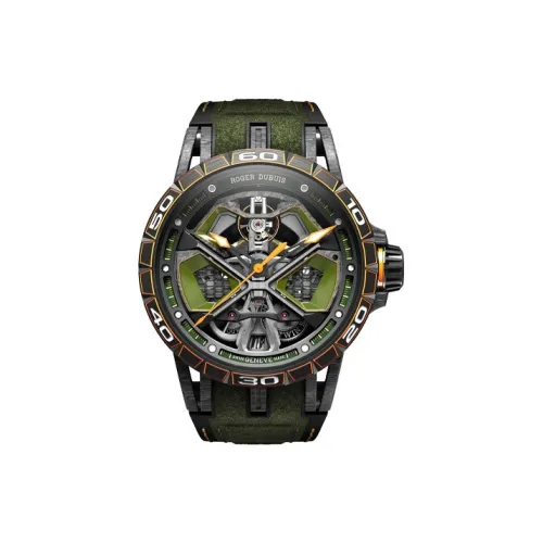 Roger Dubuis Автоматический Механический Movement Мужские Kings Racing Series Часы 45 мм с вырезом