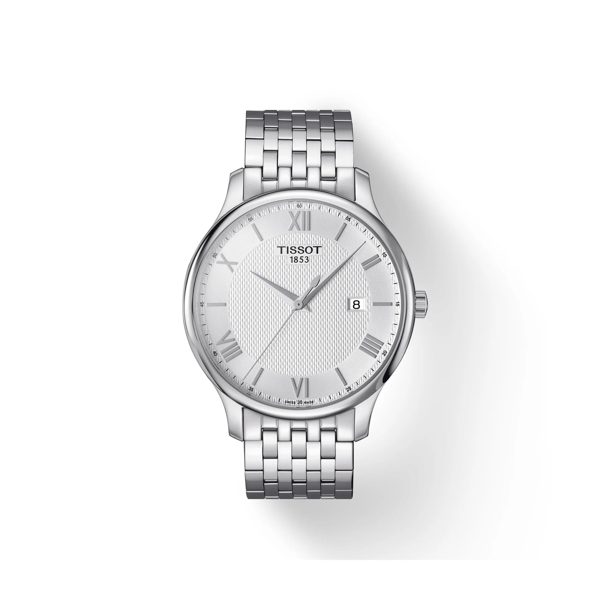 TISSOT Junya Collection Кварцевый механизм Мужские часы Часы 42 мм Серебристый циферблат Корпус из нержавеющей стали Ремешок из нержавеющей стали