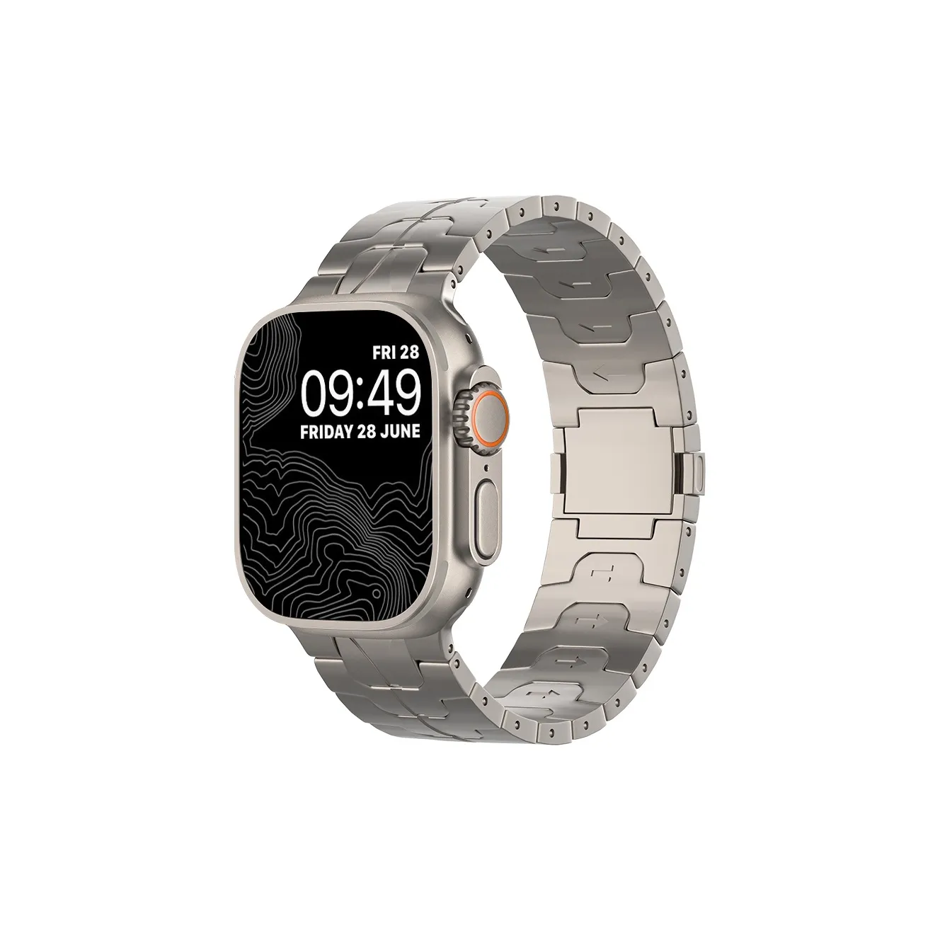 Часы Biaodaige Полоска Apple Совместимость Титан Материал