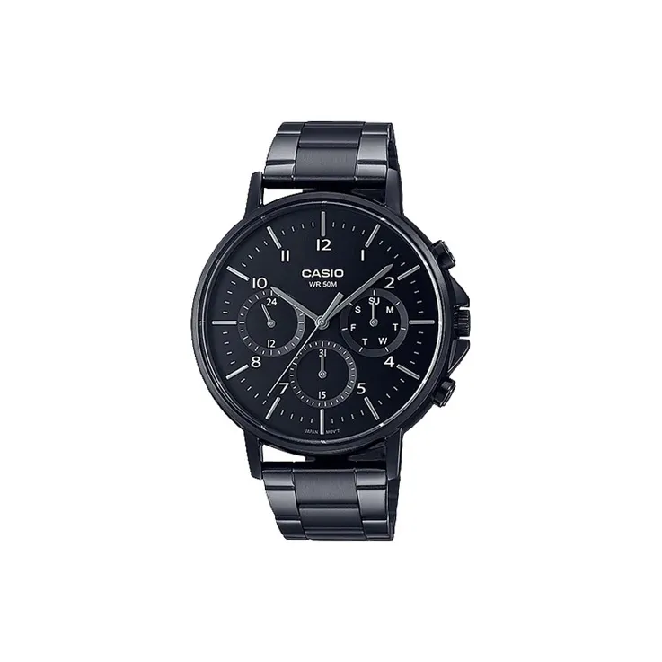 CASIO Standard Series Кварцевый механизм нержавеющая сталь ремешок мужские часы черный циферблат