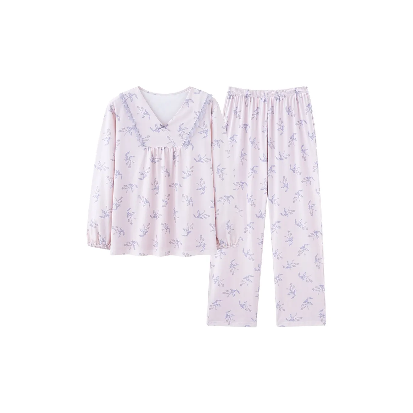 CAIHENGTONG Pajama Set Women's Full Coverage Floral