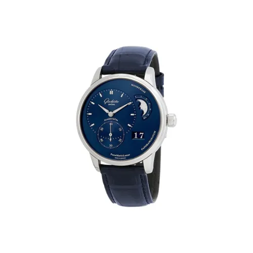 Glashütte Original Автоматический Механический Movement Мужские PANO Часы 40mm*12,7mm Синий