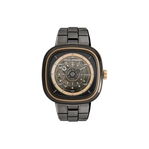 SEVENFRIDAY Автоматический Механический Движение Мужские Часы 45мм*45,6мм*15мм Черный