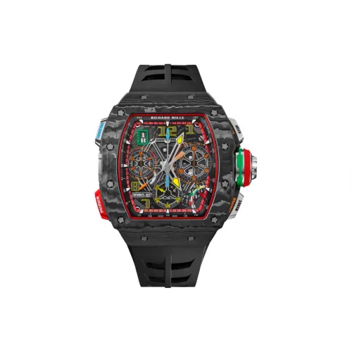 RICHARD MILLE Автоматический Механический Часы Мужские Movement 44,5mm*49,94mm Черные