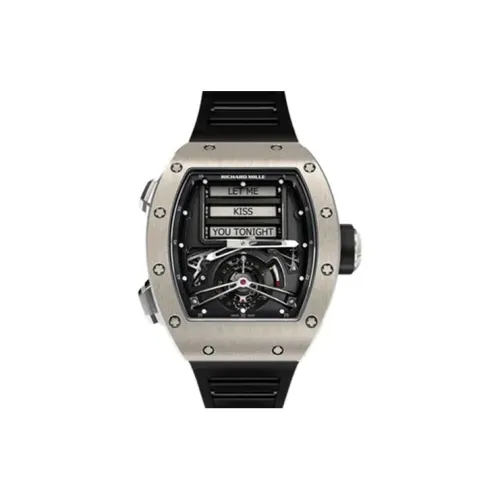 RICHARD MILLE Ручной Механический Движение Мужские Часы 50мм*42,7мм Черный