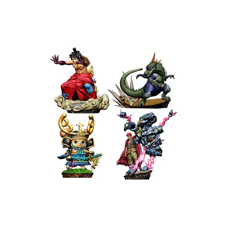 MegaHouse Ван-Пис Луффи Тони-Тони Чоппер Eustass Kid X·Derek And The Wano COUNTRY Arc Chapter 2 Счастливый Draw Набор из 4 штук