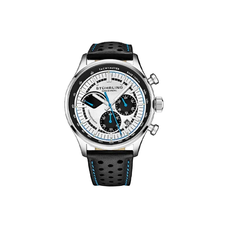 STUHRLING Кварцевый Movement Унисекс Monaco Collection Часы 42 мм Белые