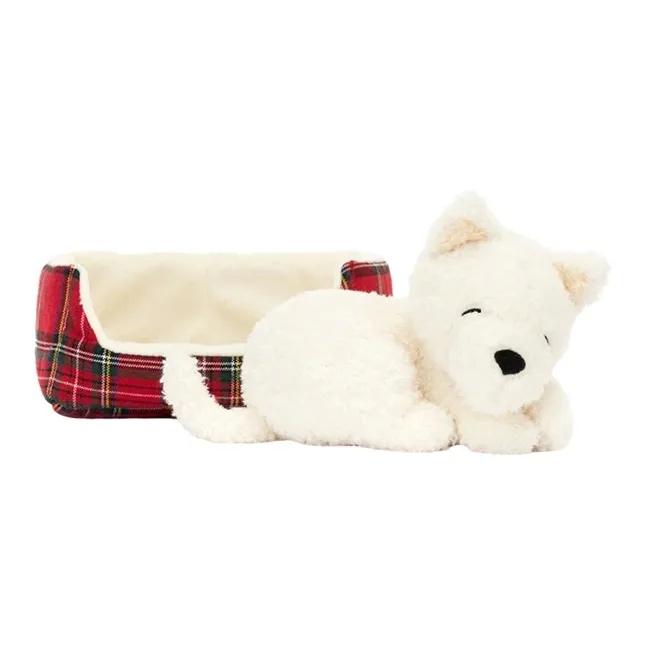 JELLYCAT Napping Nipper Westie Stuffed Animal