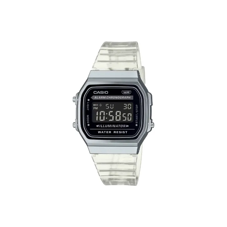 CASIO VANTAGE Collection Кварцевый механизм Смольный ремешок Часы Унисекс Черный циферблат