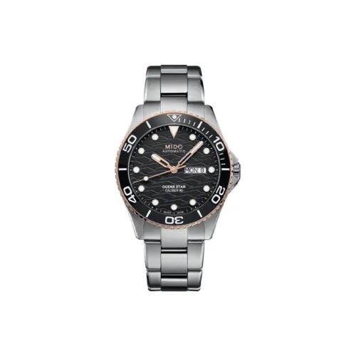 MIDO Автоматический Механический Movement Мужские Leader Submariner Часы 42,5 мм Черные